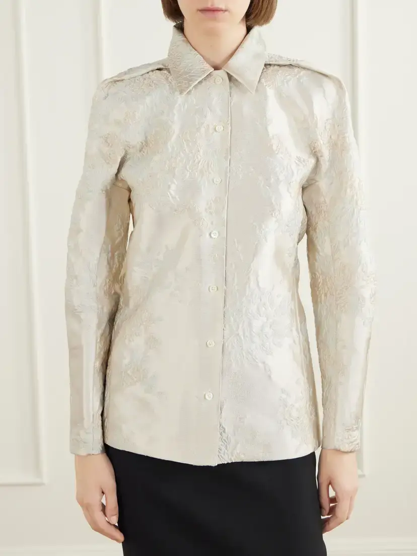 Jil Sander Floral-jacquard Shirt | Thumbnail 3