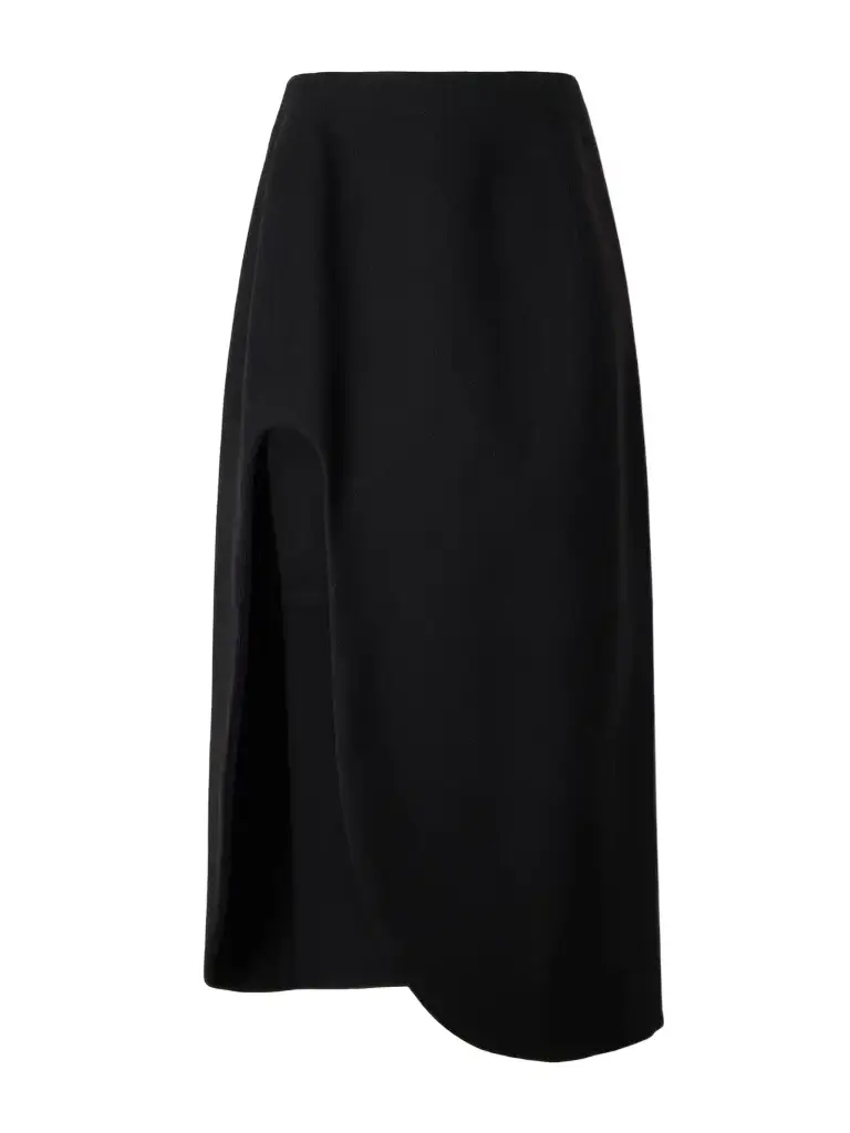 Jil Sander Wool Cut-out Midi Skirt | Image 1 Jil Sander Wool Cut-out Midi Skirt | Image 1