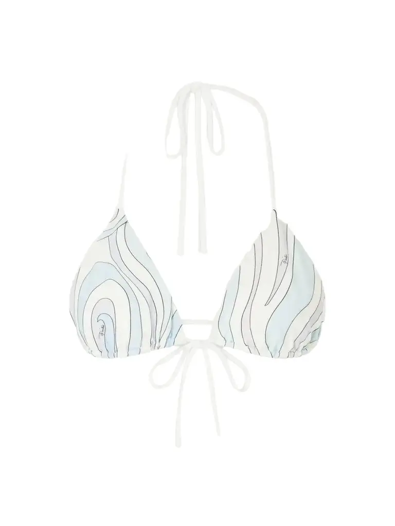 PUCCI Printed Triangle Bikini Top | Image 1 PUCCI Printed Triangle Bikini Top | Image 1
