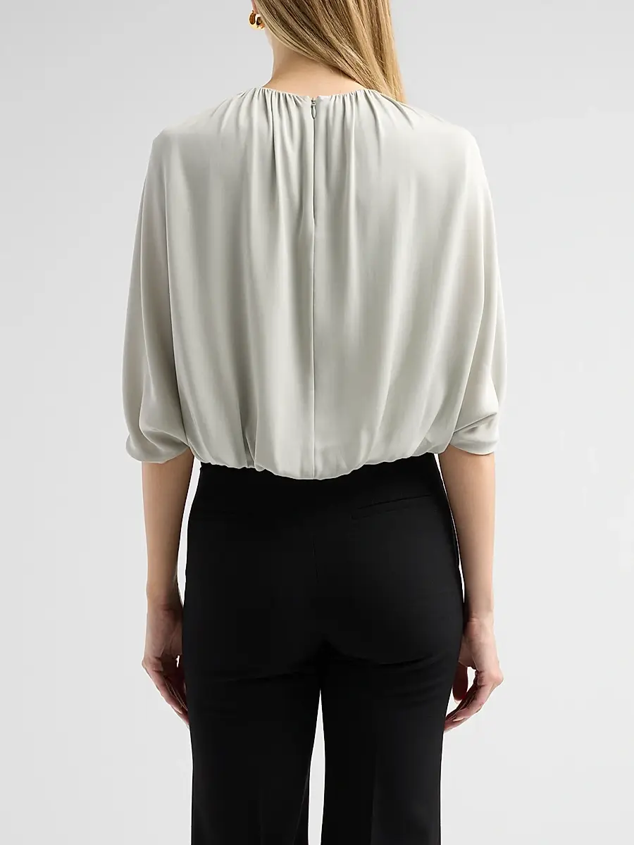 Vince Women's Gathered Cape Bubble Blouse | Thumbnail 3