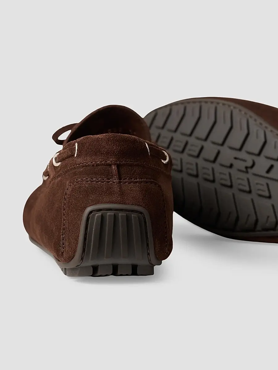 Ralph Lauren Purple Label Men's Harold Tassel Suede Driving Shoes | Thumbnail 5