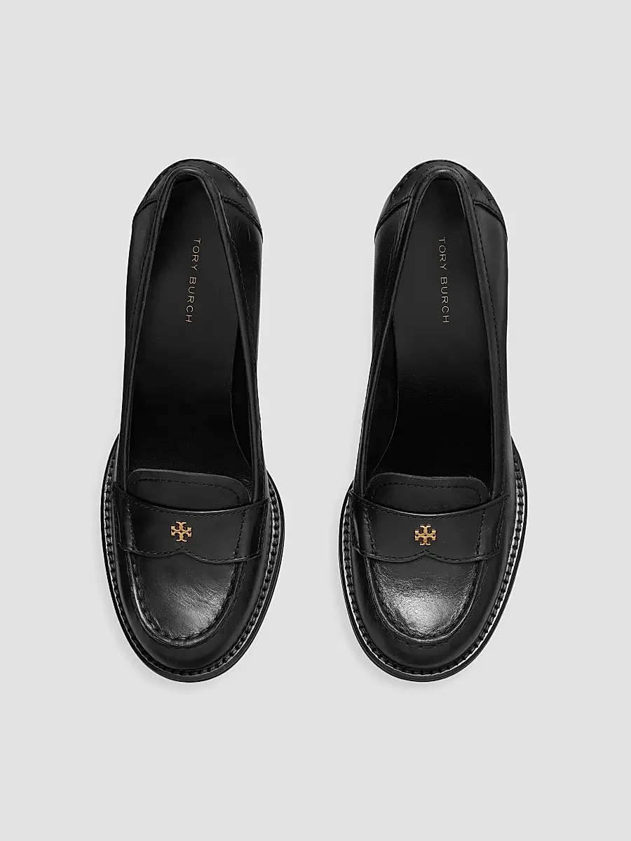 Tory Burch Women's 85MM Leather Loafer Pumps | Thumbnail 3 Tory Burch Women's 85MM Leather Loafer Pumps | Thumbnail 3