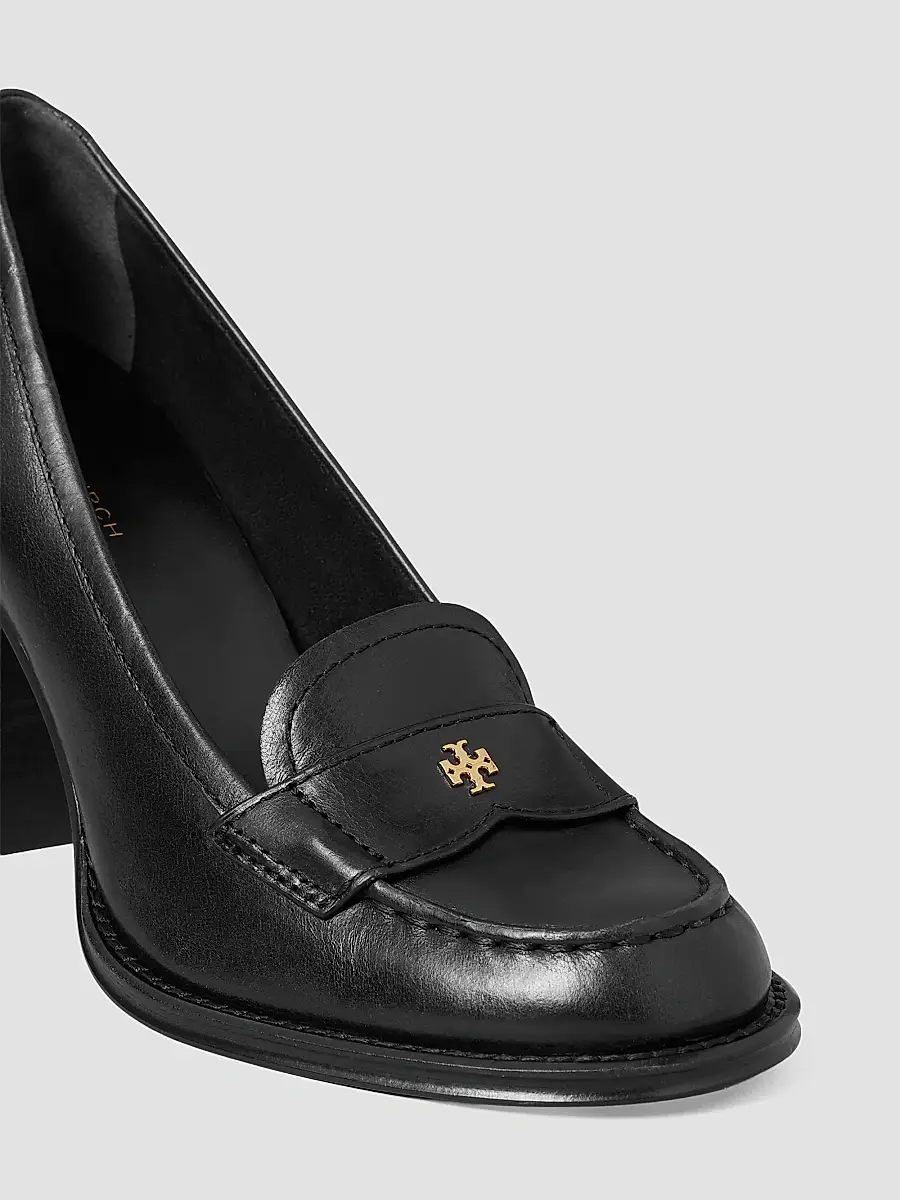 Tory Burch Women's 85MM Leather Loafer Pumps | Thumbnail 4 Tory Burch Women's 85MM Leather Loafer Pumps | Thumbnail 4