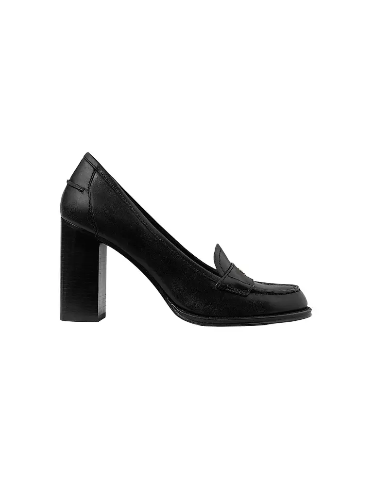 Women's 85MM Leather Loafer Pumps Women's 85MM Leather Loafer Pumps