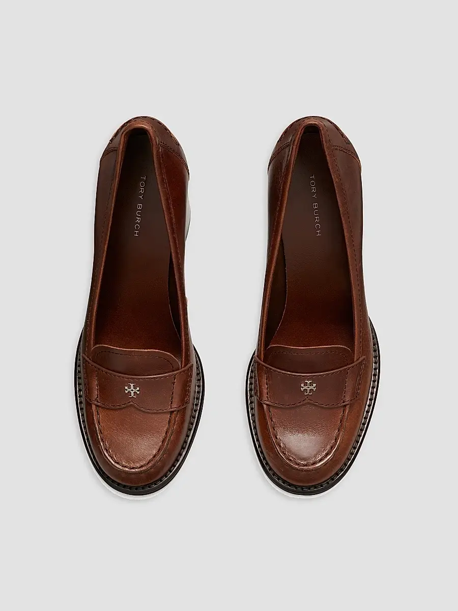 Tory Burch Women's 85MM Leather Loafer Pumps | Thumbnail 3 Tory Burch Women's 85MM Leather Loafer Pumps | Thumbnail 3