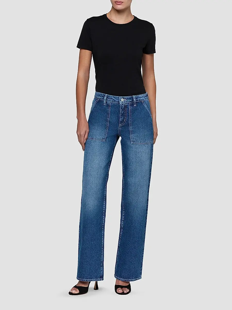 L'Agence Women's Christel High-Rise Wide-Leg Jeans | Thumbnail 2