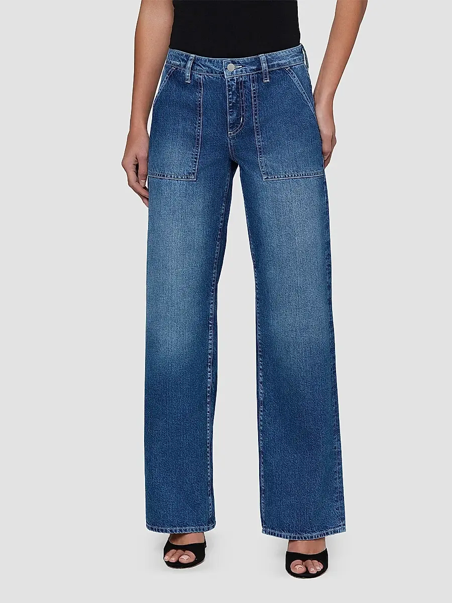 L'Agence Women's Christel High-Rise Wide-Leg Jeans | Thumbnail 4