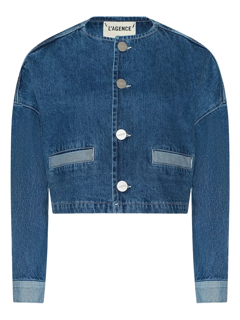 Women's Verona Collarless Denim Jacket