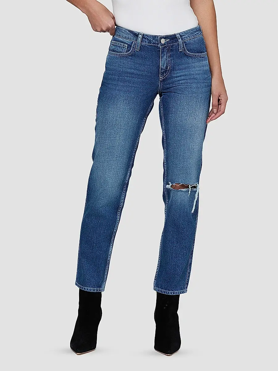 L'Agence Women's Nevia Low-Rise Slouch Straight Jeans | Thumbnail 7