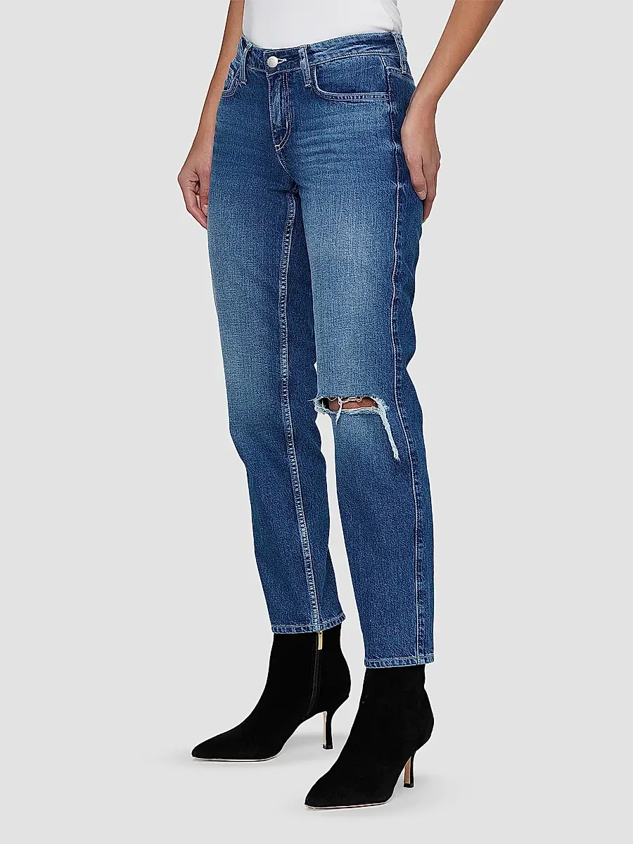 L'Agence Women's Nevia Low-Rise Slouch Straight Jeans | Thumbnail 9