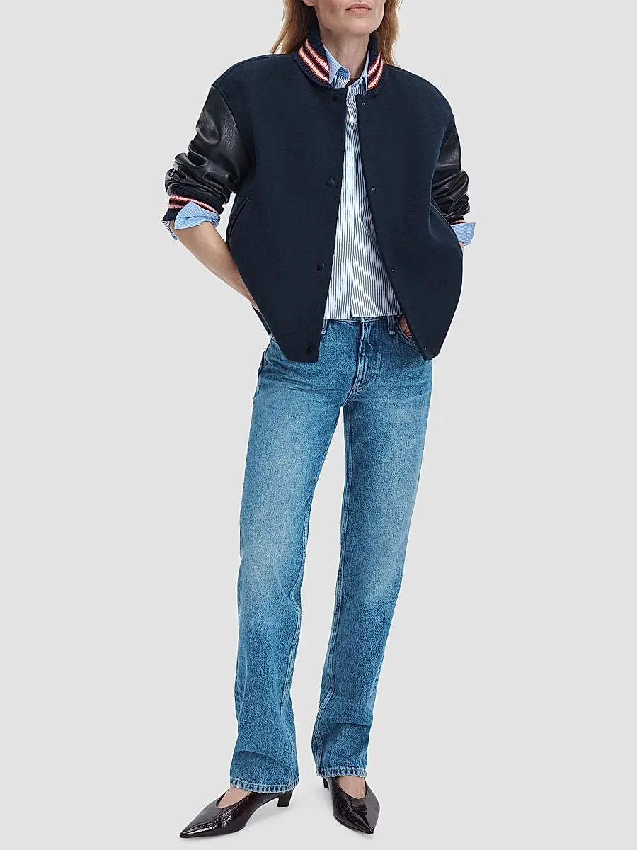 rag & bone Women's Scarlet Varsity Jacket | Thumbnail 2 rag & bone Women's Scarlet Varsity Jacket | Thumbnail 2