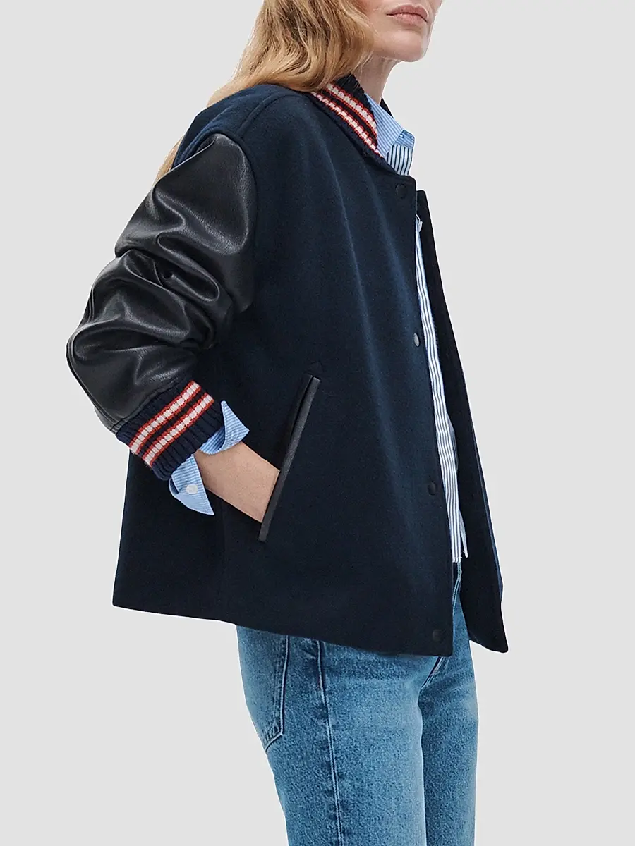 rag & bone Women's Scarlet Varsity Jacket | Thumbnail 6 rag & bone Women's Scarlet Varsity Jacket | Thumbnail 6