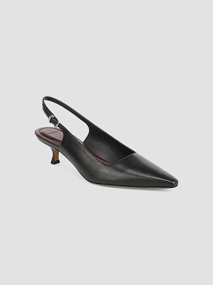 Vince Women's Sabra 45MM Leather Slingback Heels | Thumbnail 2 Vince Women's Sabra 45MM Leather Slingback Heels | Thumbnail 2