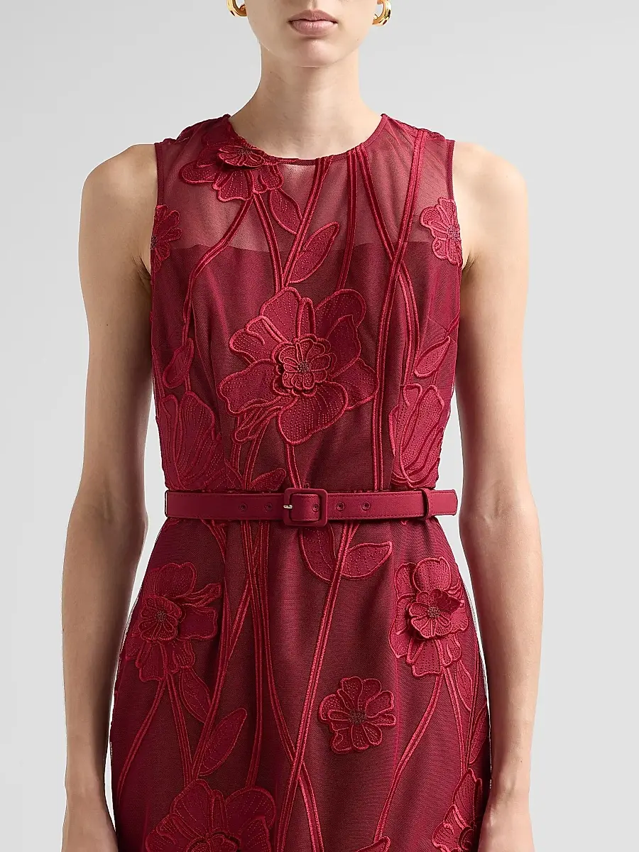 Milly Women's Anna Grand Fleur Sleeveless Evening Dress | Thumbnail 5 Milly Women's Anna Grand Fleur Sleeveless Evening Dress | Thumbnail 5