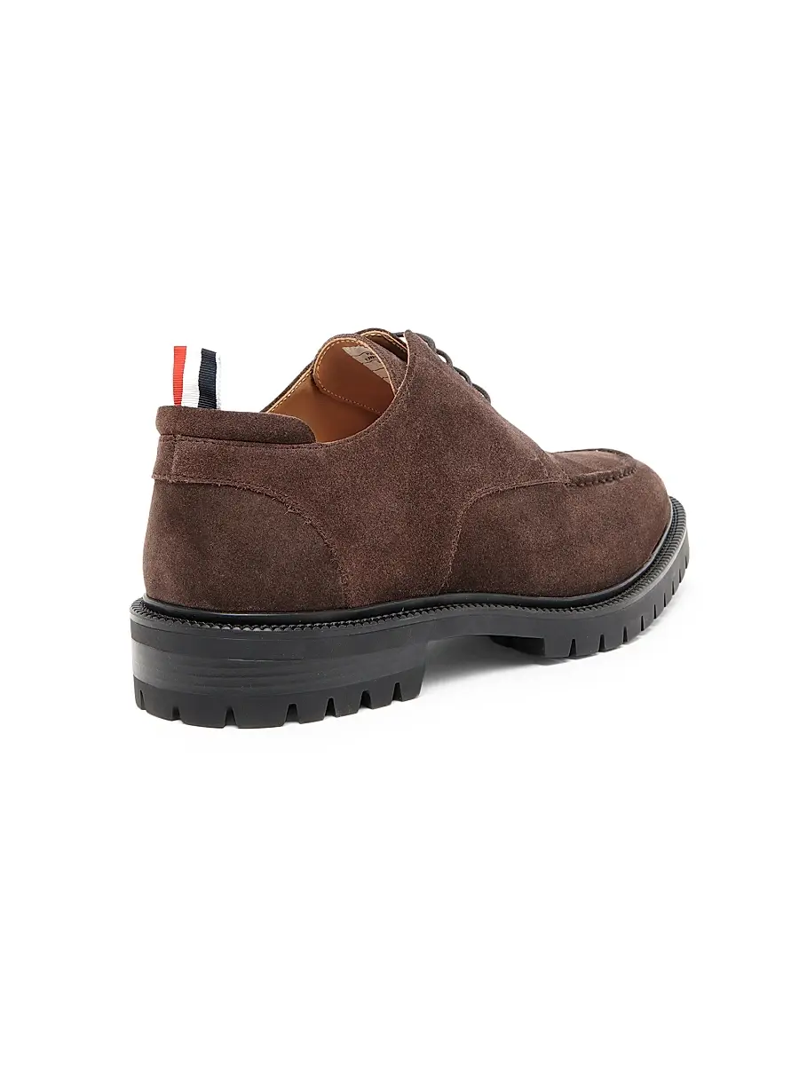 Thom Browne Men's Suede Apron Stitch Derbys | Thumbnail 3 Thom Browne Men's Suede Apron Stitch Derbys | Thumbnail 3