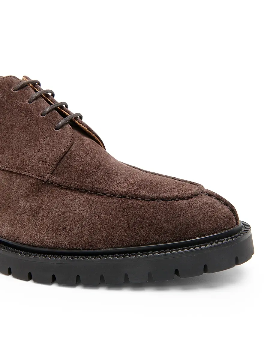 Thom Browne Men's Suede Apron Stitch Derbys | Thumbnail 5 Thom Browne Men's Suede Apron Stitch Derbys | Thumbnail 5