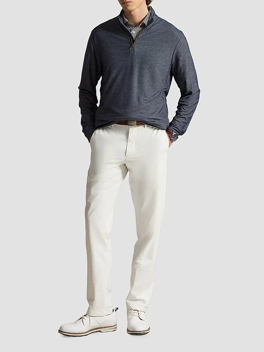 RLX Ralph Lauren Men's Golf Quarter-Zip Mesh Sweatshirt | Thumbnail 2