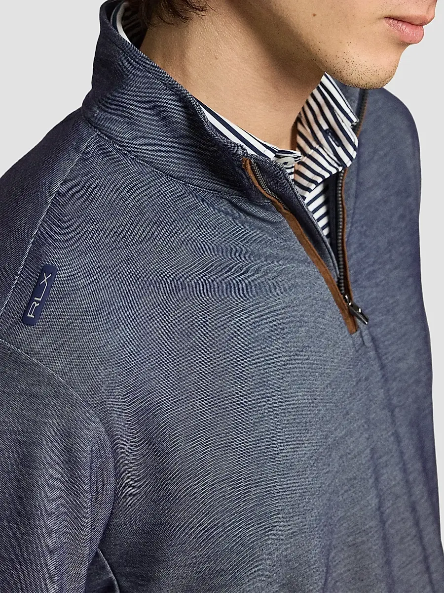 RLX Ralph Lauren Men's Golf Quarter-Zip Mesh Sweatshirt | Thumbnail 5