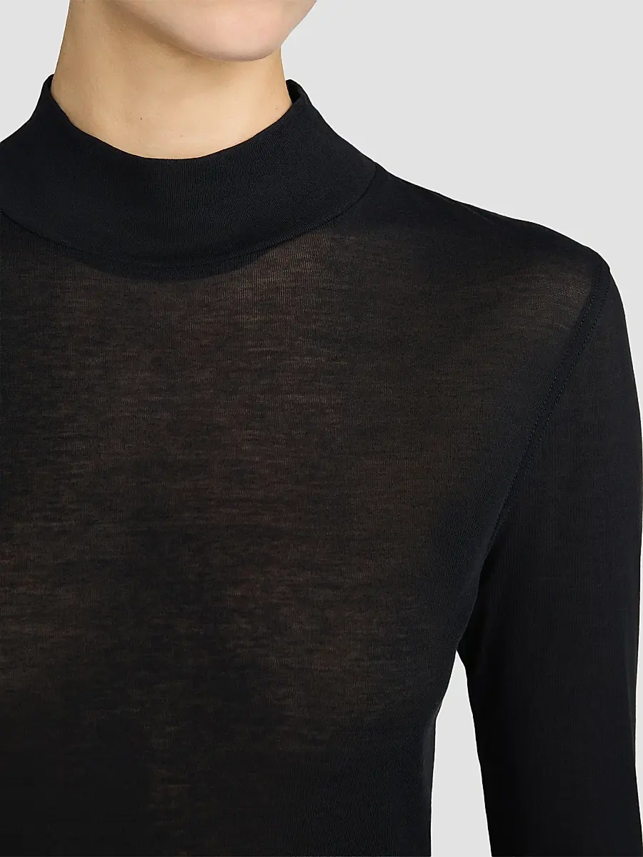 Frame Women's The Shadow Cotton Turtleneck | Thumbnail 5 Frame Women's The Shadow Cotton Turtleneck | Thumbnail 5