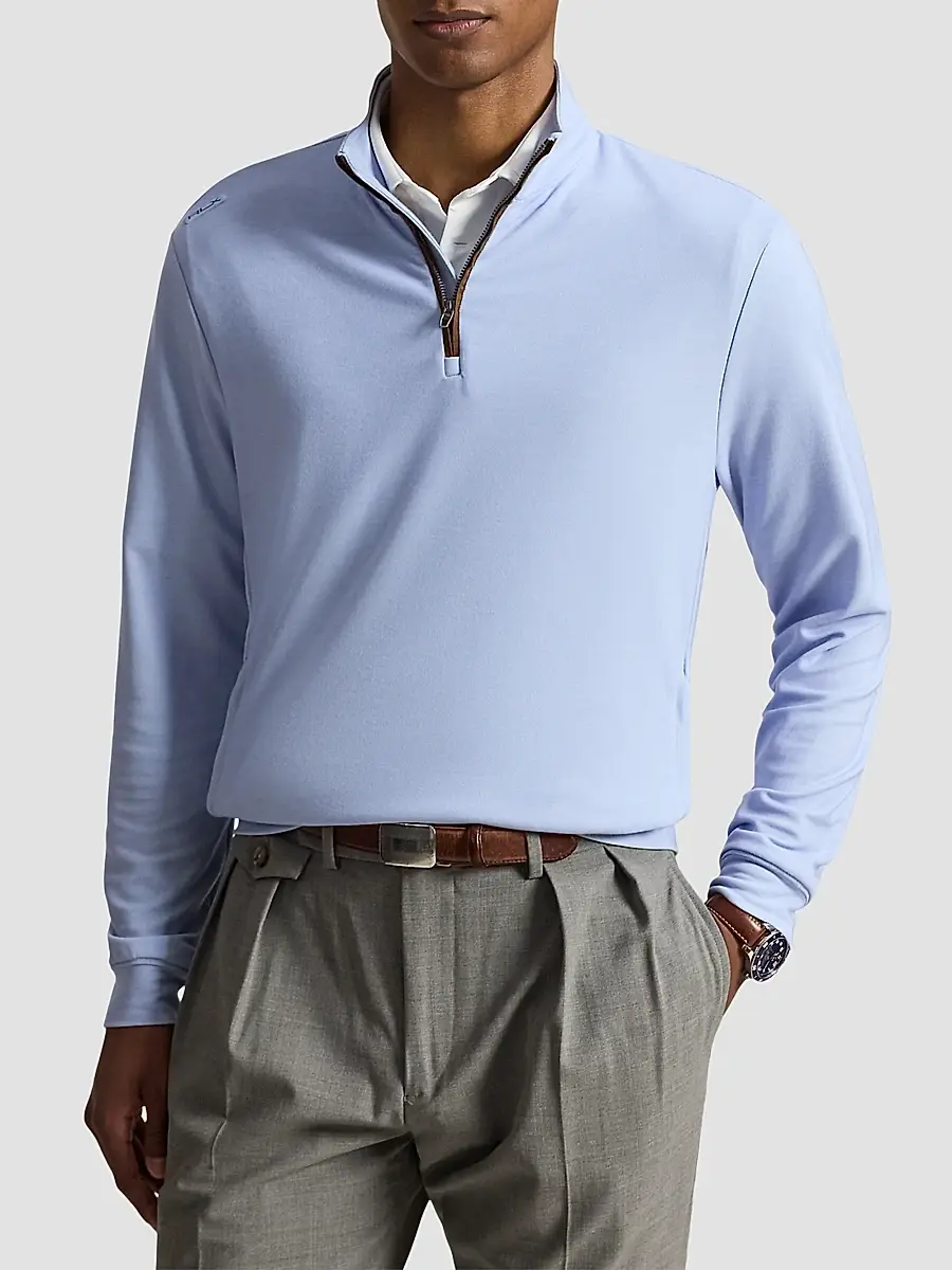 RLX Ralph Lauren Men's Golf Quarter-Zip Mesh Sweatshirt | Thumbnail 4