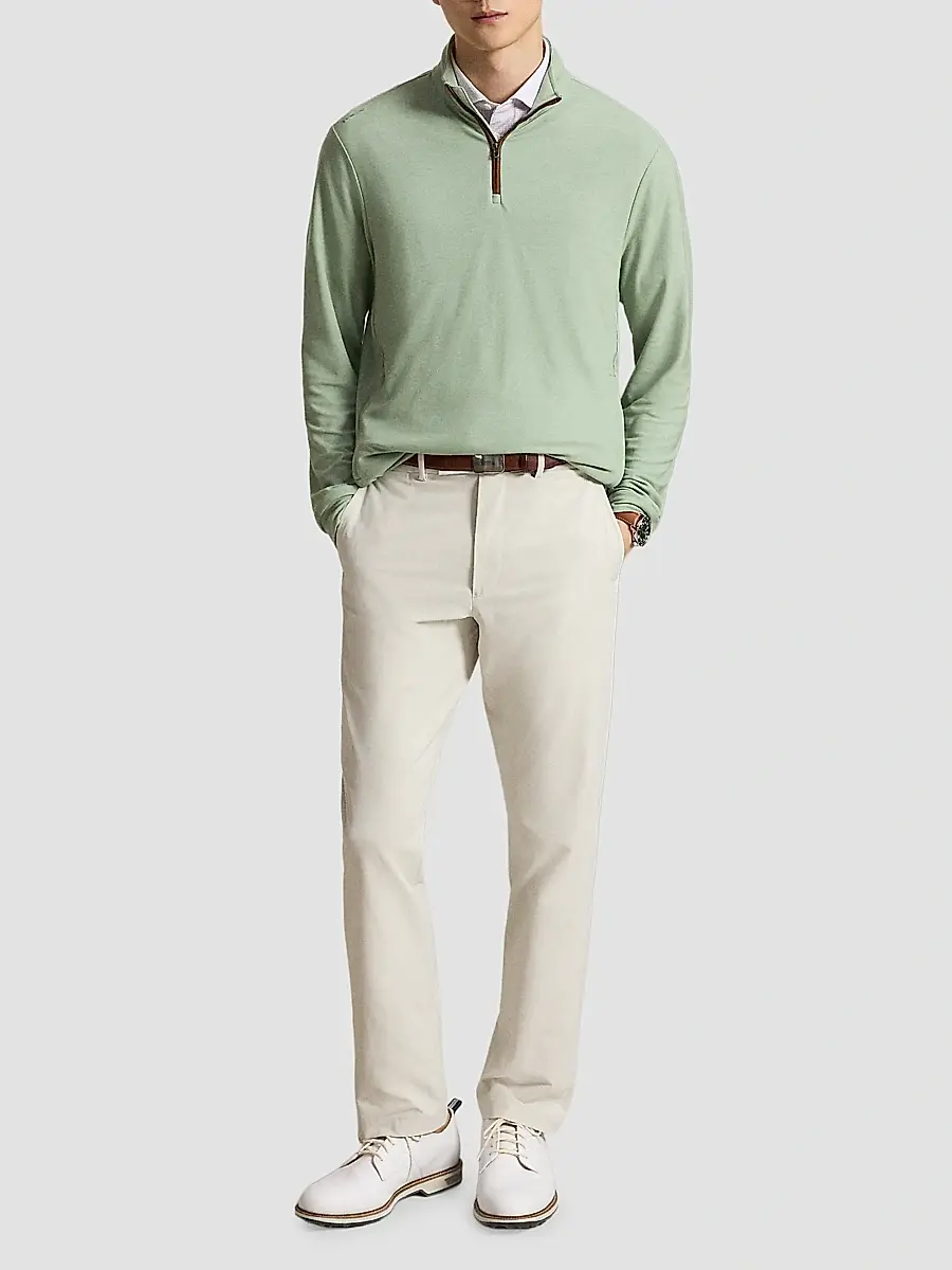 Polo Ralph Lauren Men's Golf Quarter-Zip Mesh Sweatshirt | Thumbnail 2 Polo Ralph Lauren Men's Golf Quarter-Zip Mesh Sweatshirt | Thumbnail 2
