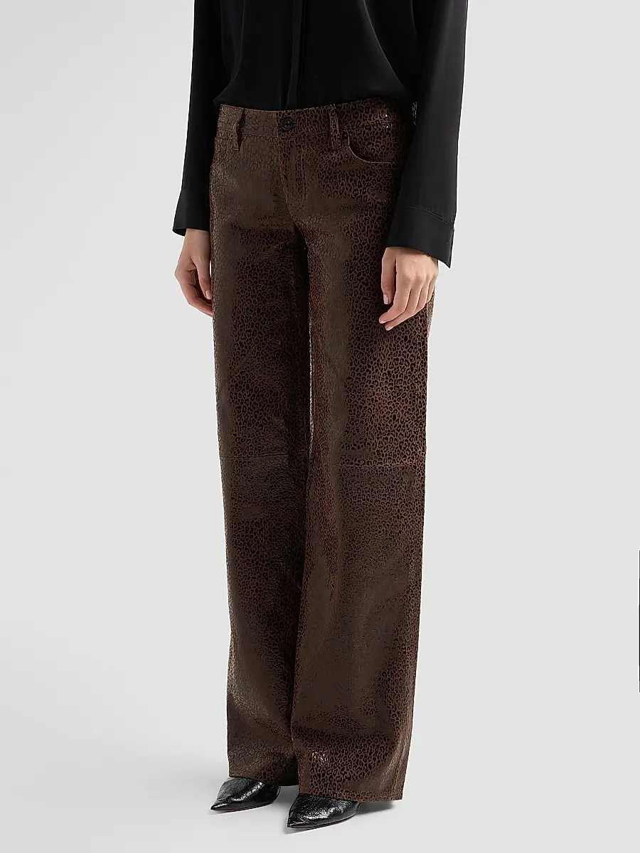Frame Women's The Suede Gray Pants | Thumbnail 4 Frame Women's The Suede Gray Pants | Thumbnail 4