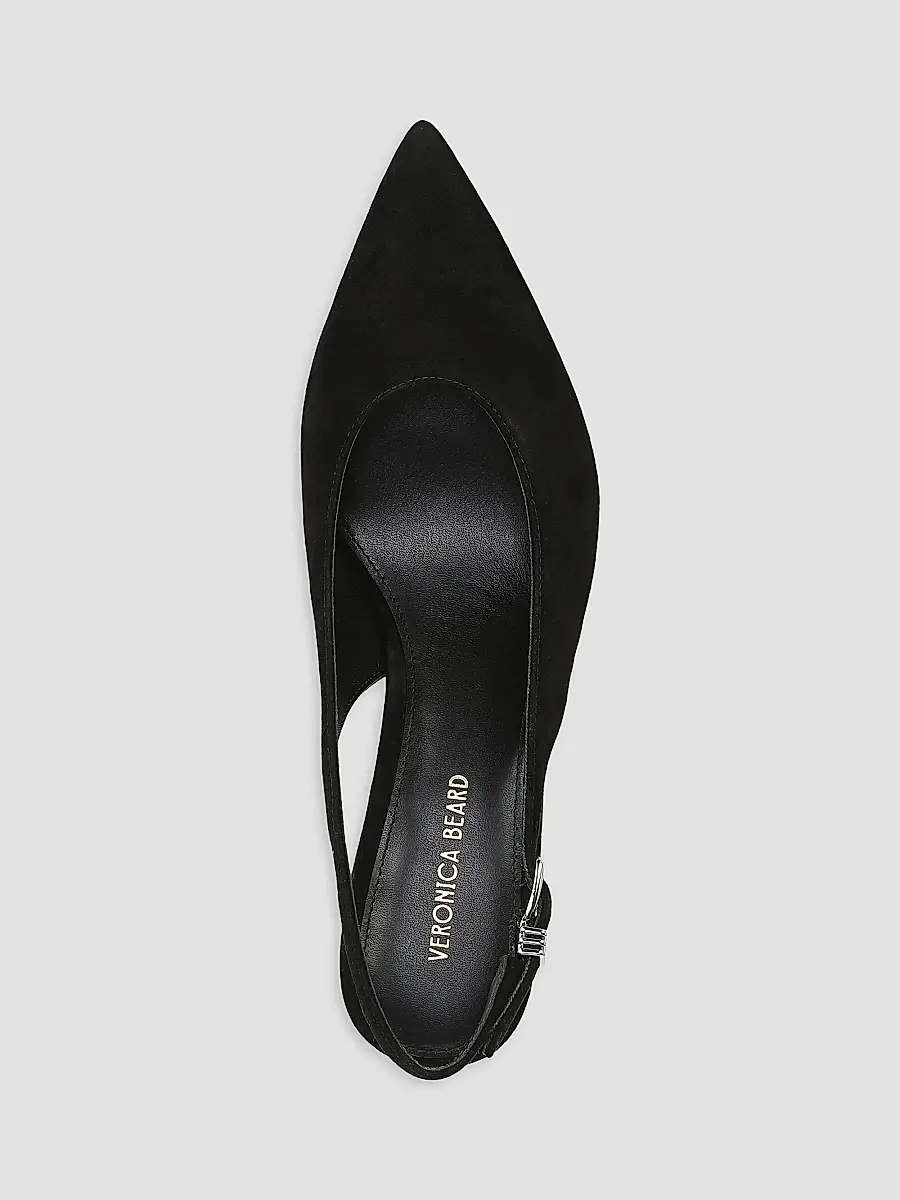 Veronica Beard Women's Luciana 70MM Suede Slingback Pumps | Thumbnail 4 Veronica Beard Women's Luciana 70MM Suede Slingback Pumps | Thumbnail 4