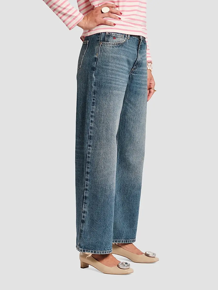 Frances Valentine Women's Jessie High-Rise Wide-Leg Jeans | Thumbnail 3