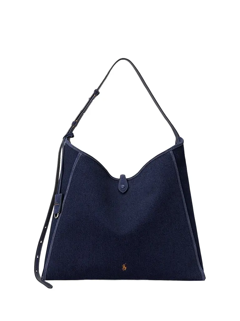 Women's Polo Play Large Denim Tote Bag Women's Polo Play Large Denim Tote Bag
