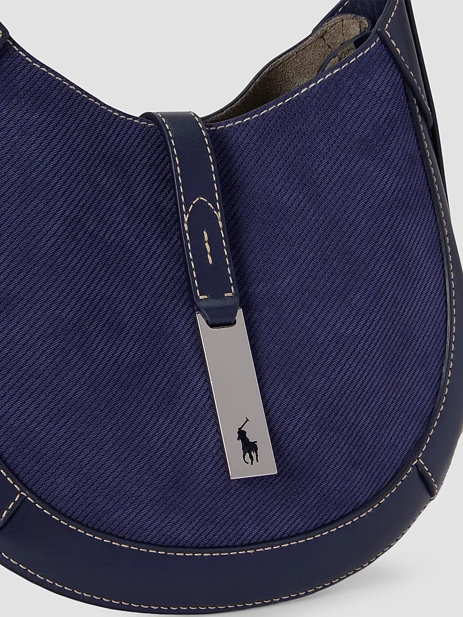 Polo Ralph Lauren Women's Polo ID Small Suede Shoulder Bag | Thumbnail 8