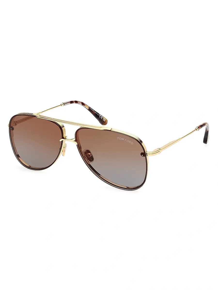 Tom Ford Women's Leon 62MM Aviator Sunglasses | Thumbnail 2 Tom Ford Women's Leon 62MM Aviator Sunglasses | Thumbnail 2