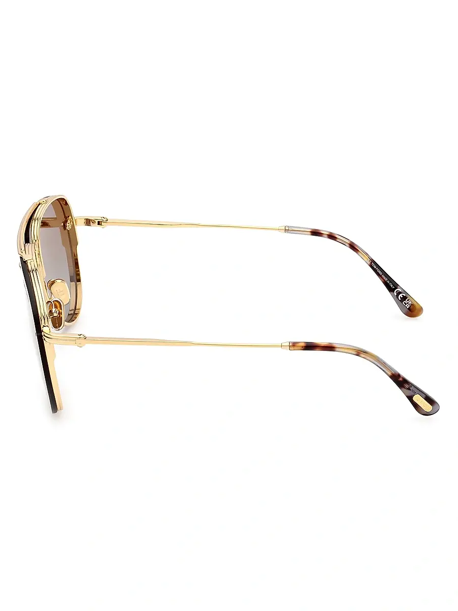 Tom Ford Women's Leon 62MM Aviator Sunglasses | Thumbnail 3 Tom Ford Women's Leon 62MM Aviator Sunglasses | Thumbnail 3