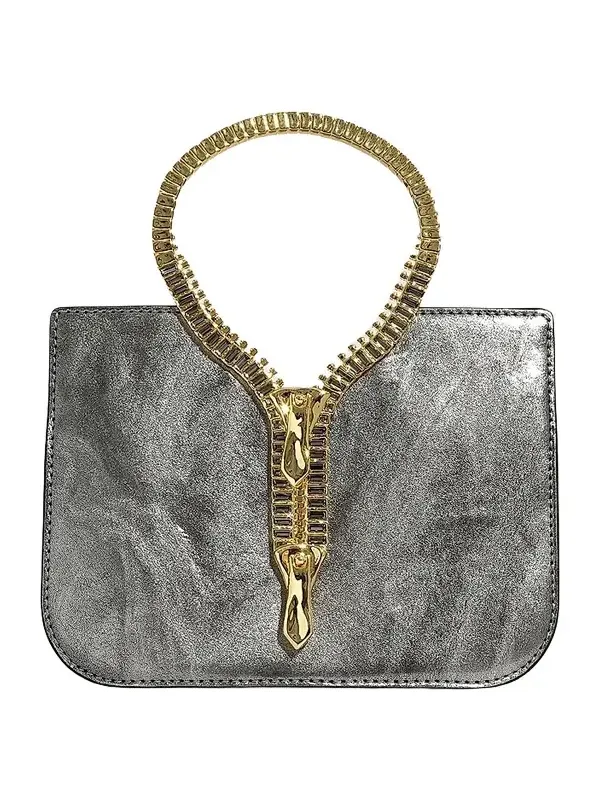 ALEXIS BITTAR Women's 14K-Gold-Plated & Leather Top Handle Bag