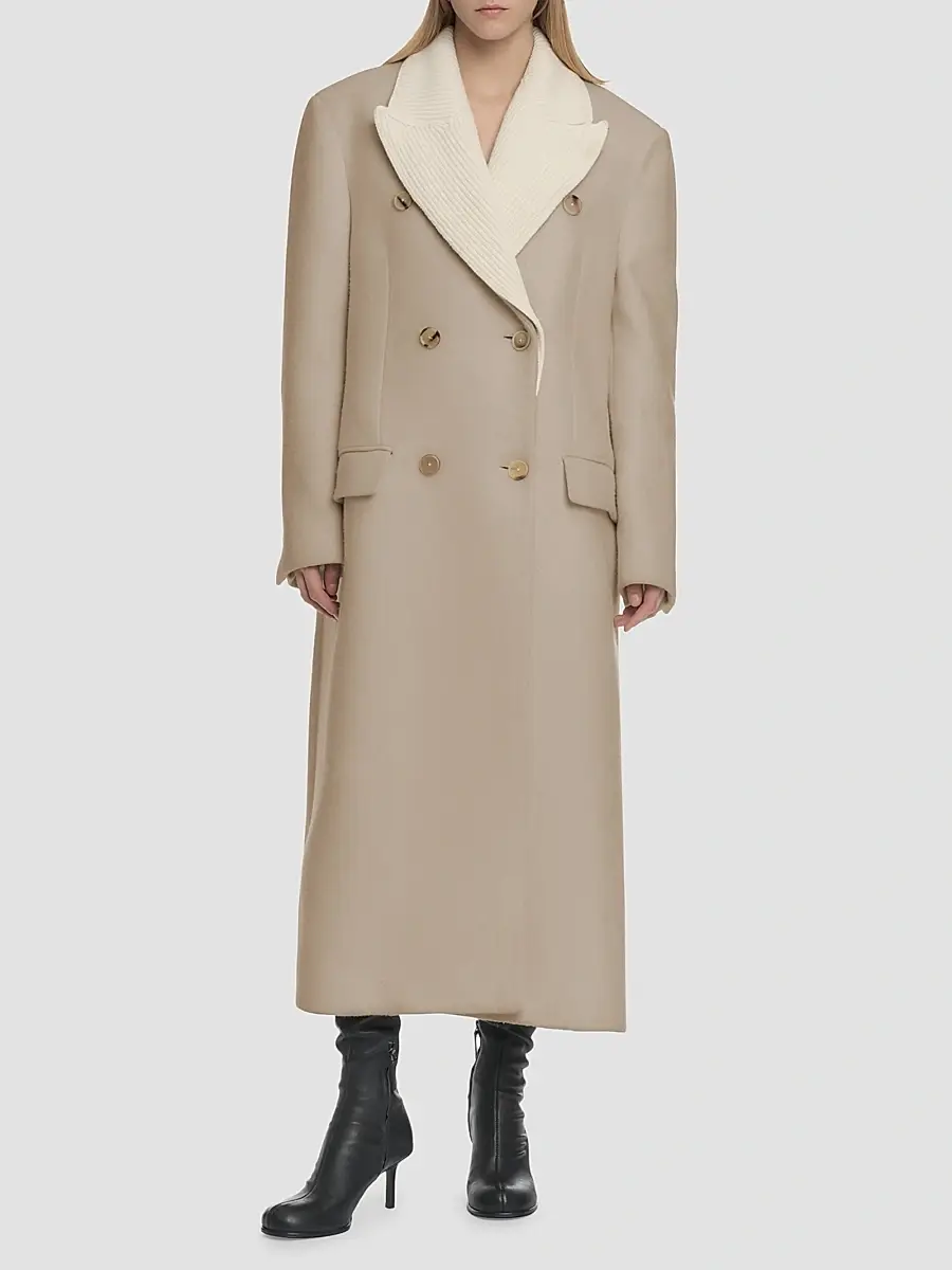 Malo Women's Virgin Wool-Blend Double-Breasted Coat | Thumbnail 2 Malo Women's Virgin Wool-Blend Double-Breasted Coat | Thumbnail 2