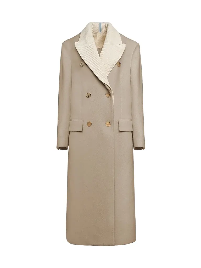 Women's Virgin Wool-Blend Double-Breasted Coat Women's Virgin Wool-Blend Double-Breasted Coat