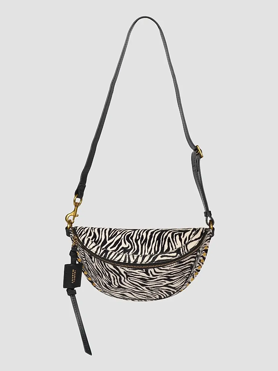 Isabel Marant Women's Skano Zebra-Print Calf-Hair Belt Bag | Thumbnail 4 Isabel Marant Women's Skano Zebra-Print Calf-Hair Belt Bag | Thumbnail 4