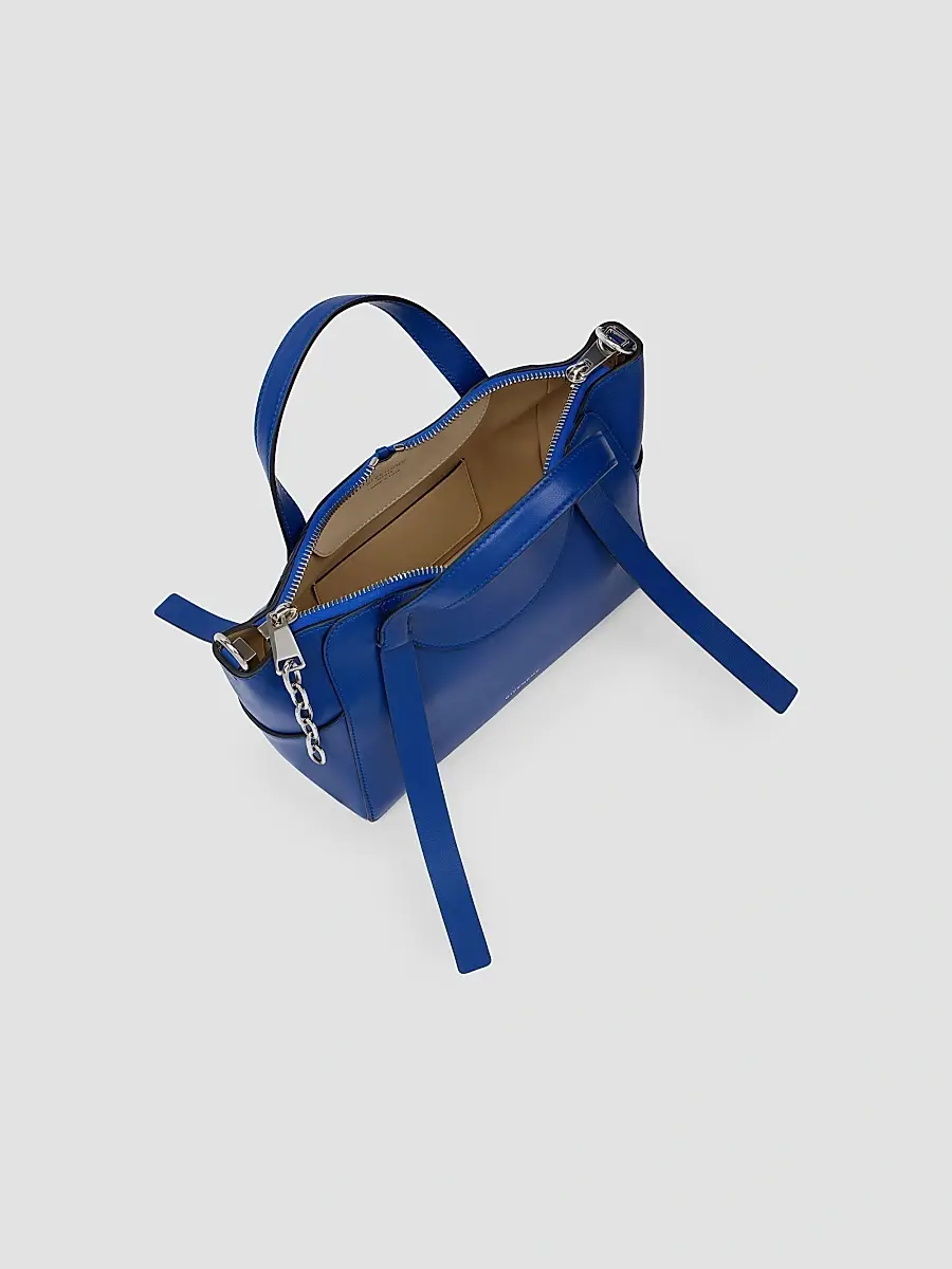 Givenchy Women's Small Snatch Top Handle Bag in Grained Leather - Cobalt Blue | Thumbnail 4