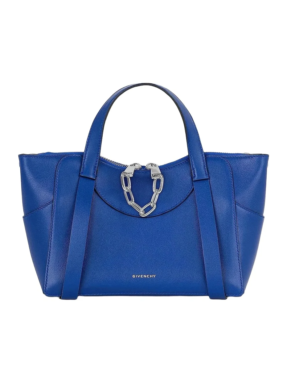 Givenchy Women's Small Snatch Top Handle Bag in Grained Leather - Cobalt Blue