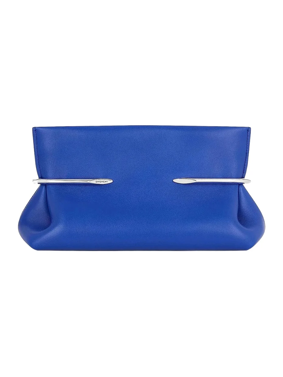 Women's Pinch Soft Clutch in Nappa Leather - Cobalt Blue Women's Pinch Soft Clutch in Nappa Leather - Cobalt Blue