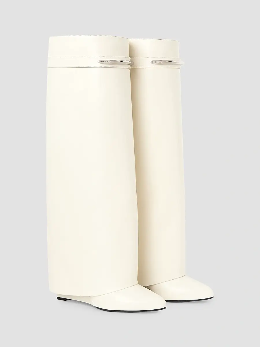 Givenchy Women's Shark Boots in Leather - Ivory | Thumbnail 2 Givenchy Women's Shark Boots in Leather - Ivory | Thumbnail 2