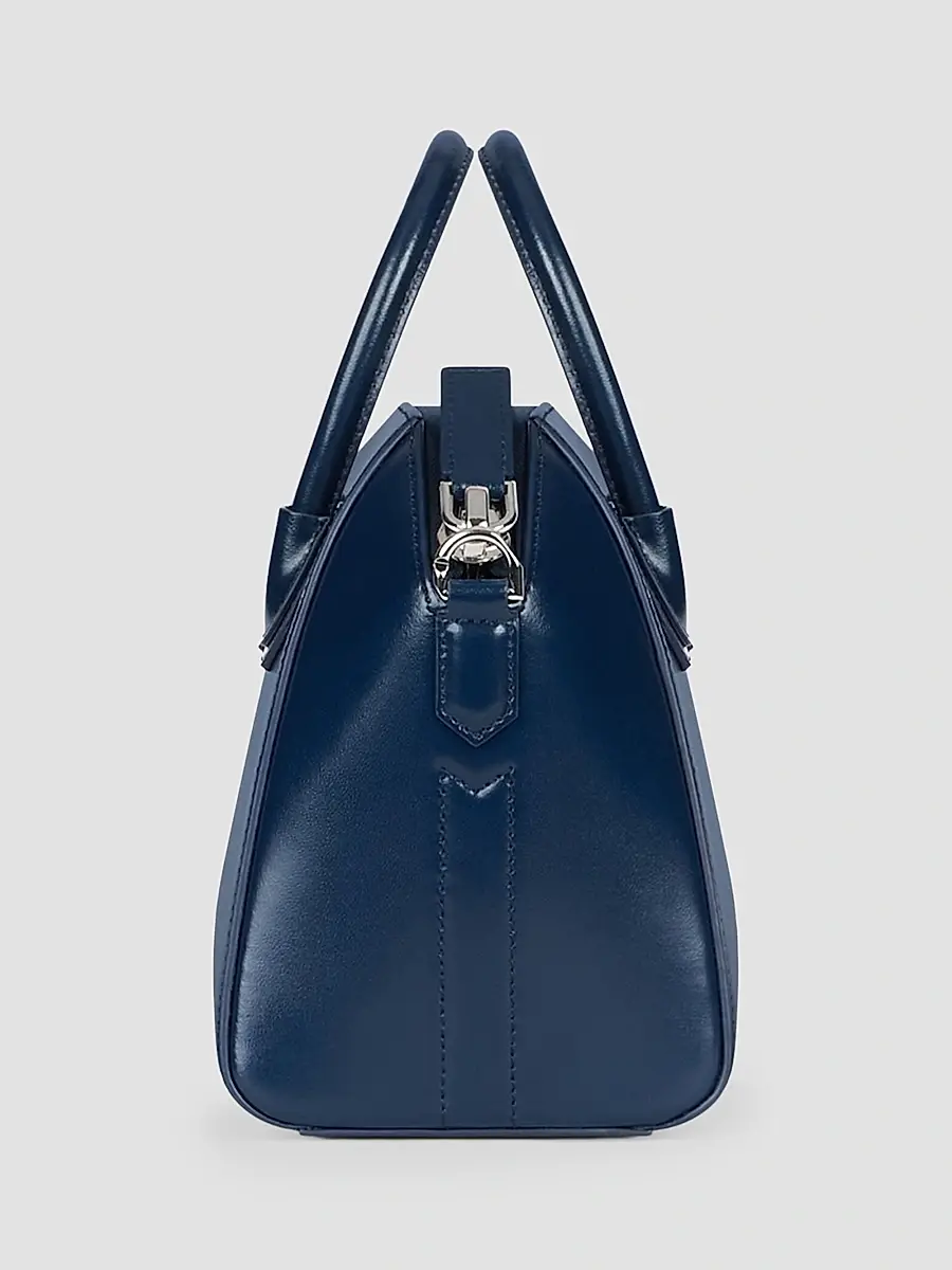 Givenchy Women's Mini Antigona Top Handle Bag in Box Leather - Saphir Blue | Thumbnail 2 Givenchy Women's Mini Antigona Top Handle Bag in Box Leather - Saphir Blue | Thumbnail 2