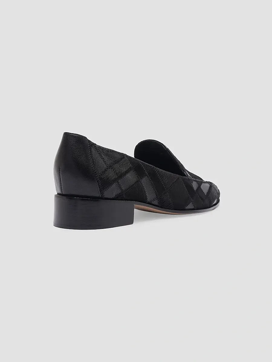 Alexandre Birman Women's Annelise 30MM Calf Hair & Leather Loafers - Black | Thumbnail 3 Alexandre Birman Women's Annelise 30MM Calf Hair & Leather Loafers - Black | Thumbnail 3