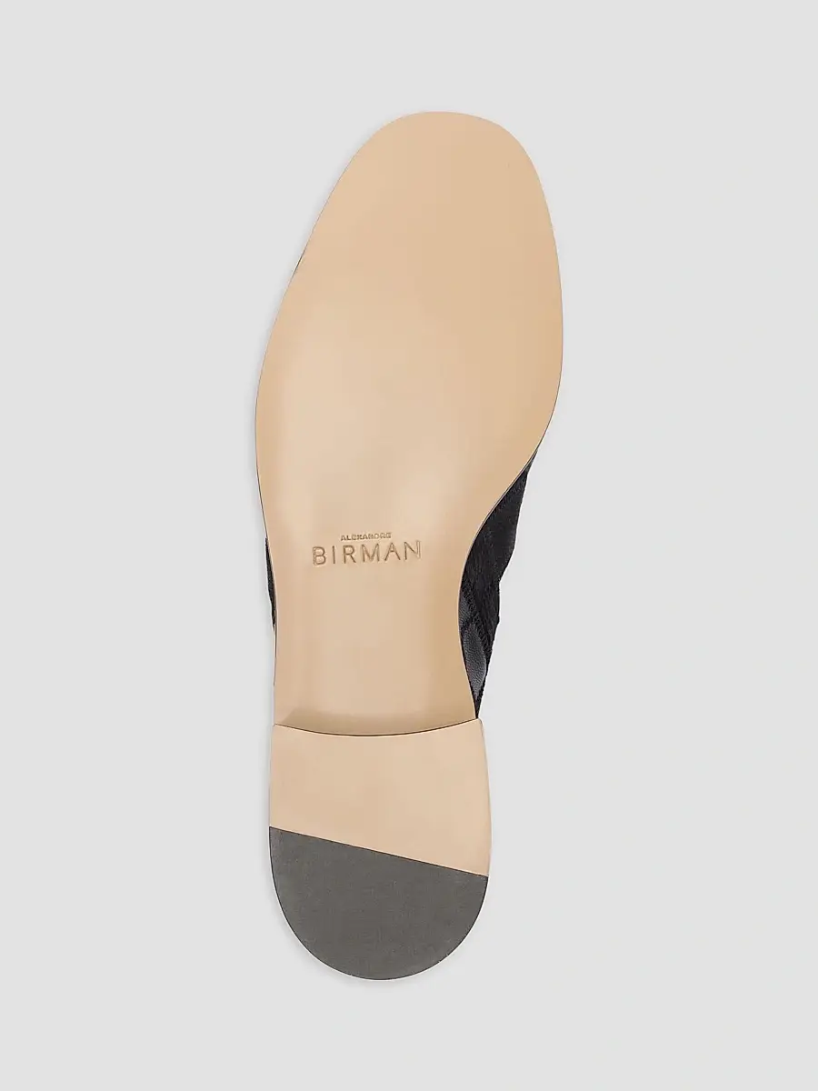 Alexandre Birman Women's Annelise 30MM Calf Hair & Leather Loafers - Black | Thumbnail 9 Alexandre Birman Women's Annelise 30MM Calf Hair & Leather Loafers - Black | Thumbnail 9
