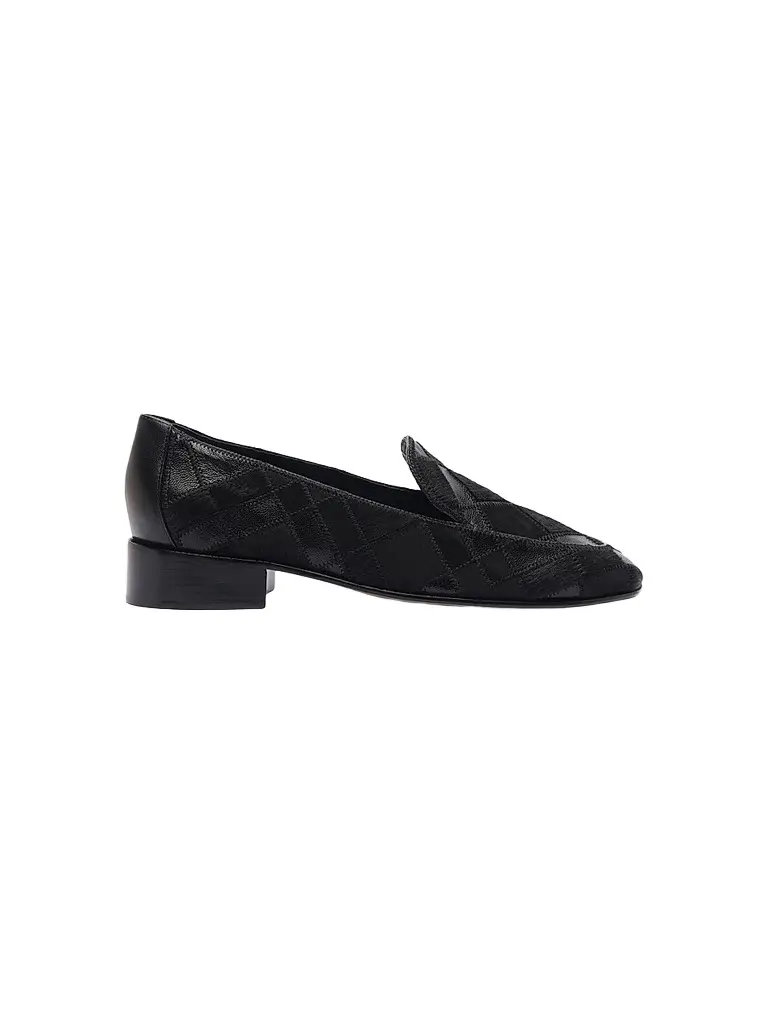 Women's Annelise 30MM Calf Hair & Leather Loafers - Black Women's Annelise 30MM Calf Hair & Leather Loafers - Black