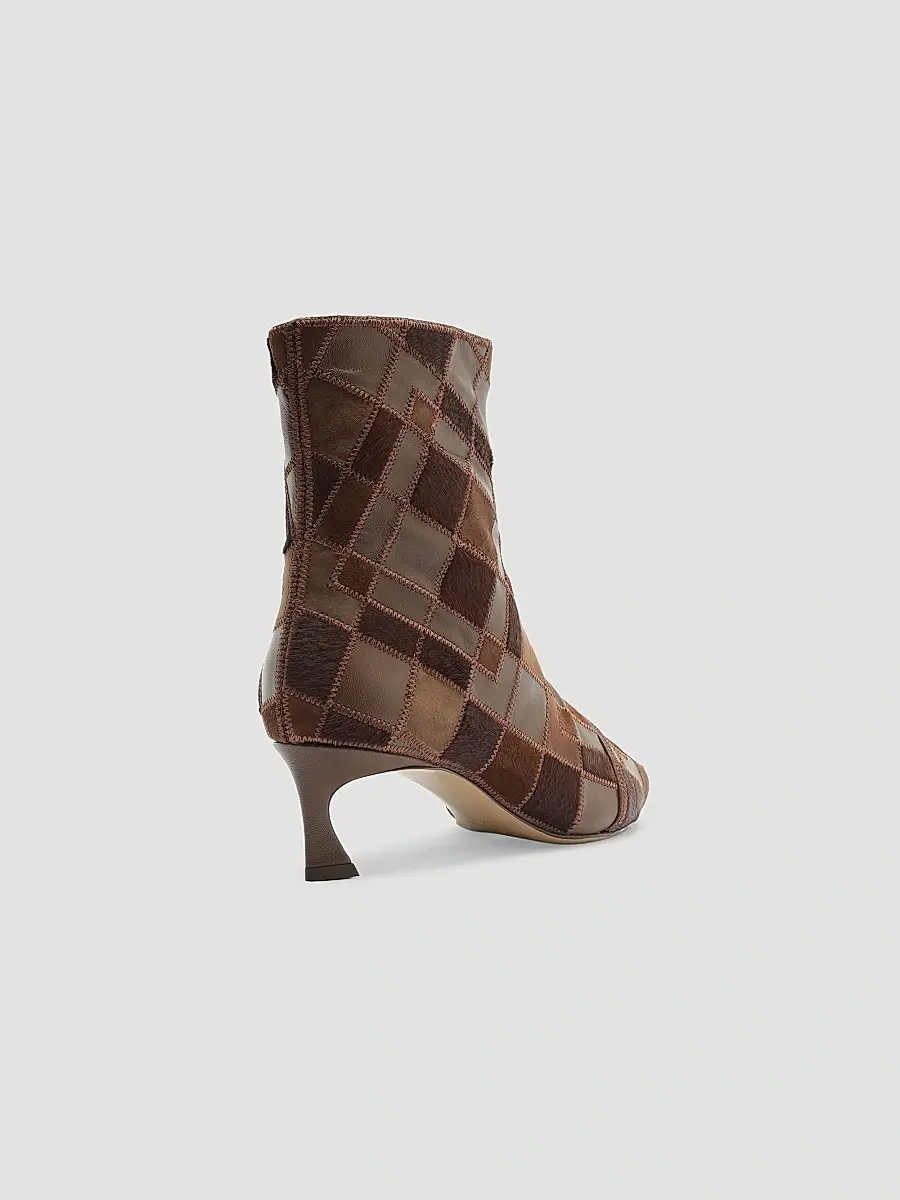 Alexandre Birman Women's Annelise 50MM Leather & Calf Hair Ankle Boots | Thumbnail 3 Alexandre Birman Women's Annelise 50MM Leather & Calf Hair Ankle Boots | Thumbnail 3