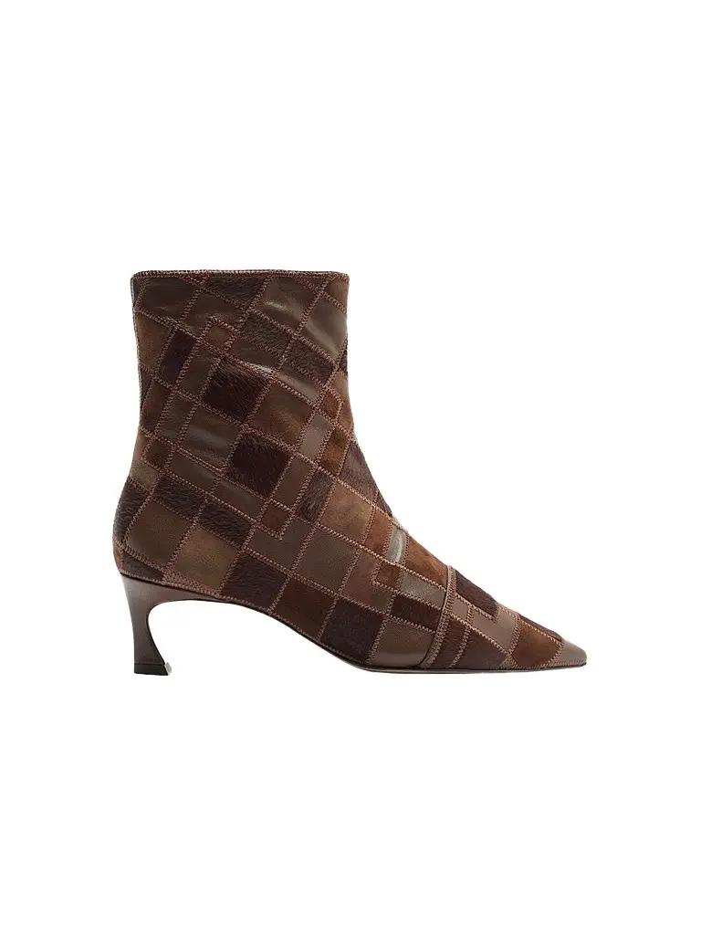 Women's Annelise 50MM Leather & Calf Hair Ankle Boots Women's Annelise 50MM Leather & Calf Hair Ankle Boots