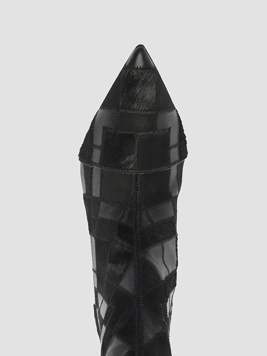 Alexandre Birman Women's Annelise 85MM Leather & Calf Hair Knee-High Boots | Thumbnail 5 Alexandre Birman Women's Annelise 85MM Leather & Calf Hair Knee-High Boots | Thumbnail 5