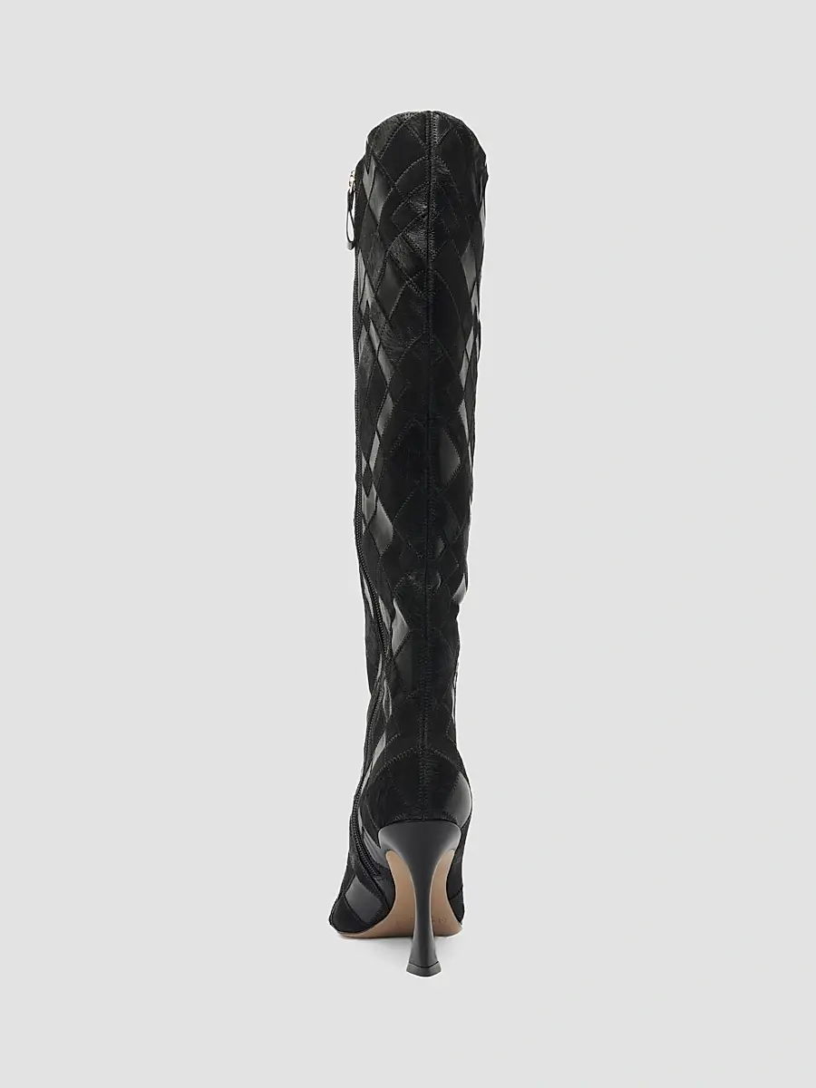 Alexandre Birman Women's Annelise 85MM Leather & Calf Hair Knee-High Boots | Thumbnail 8 Alexandre Birman Women's Annelise 85MM Leather & Calf Hair Knee-High Boots | Thumbnail 8