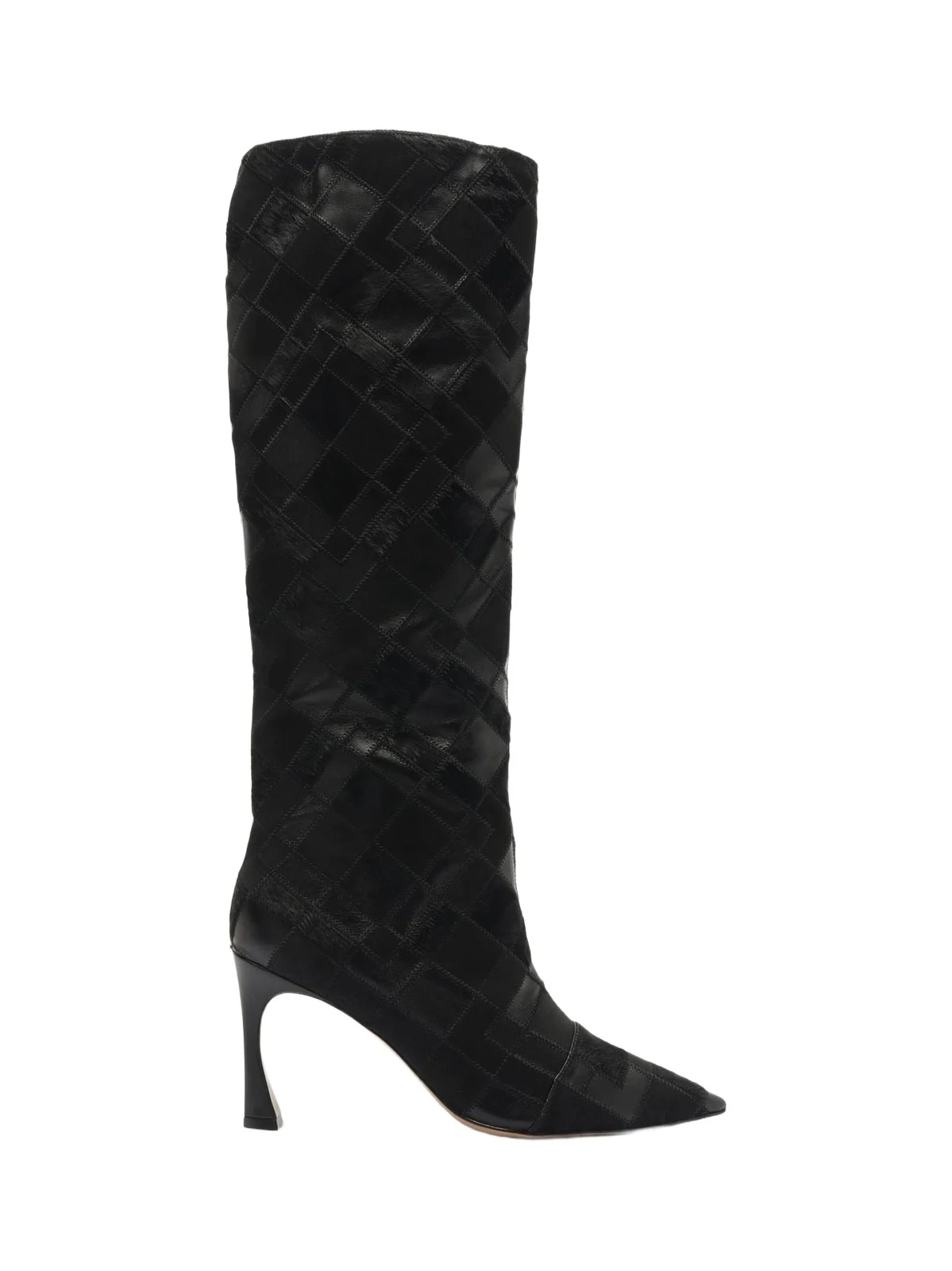 Women's Annelise 85MM Leather & Calf Hair Knee-High Boots