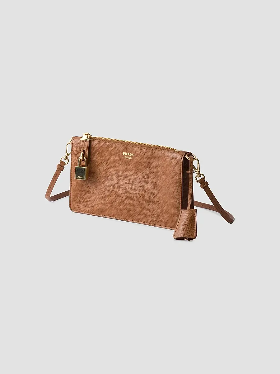 Prada Women's Saffiano Leather Smartphone Pouch | Thumbnail 2 Prada Women's Saffiano Leather Smartphone Pouch | Thumbnail 2